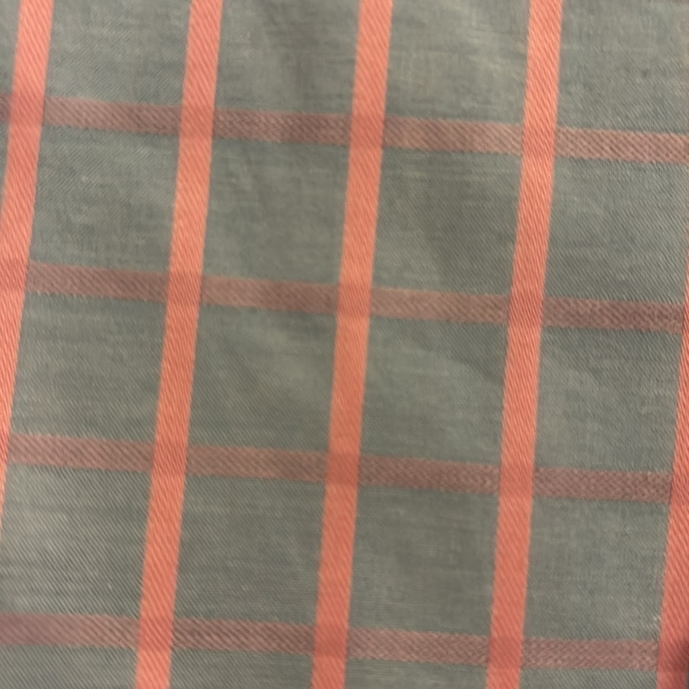 Men’s Tailorbyrd button down shirt pink and blue large plaid - Picture 3 of 3